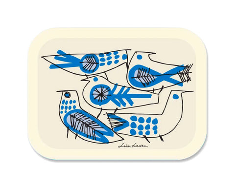 リサ ラーソン 白樺 トレイ Retro birds スウェーデン 木製 Lisa Larson Sweden 北欧 レトロバード トレーウッド バーチ 27ｘ20