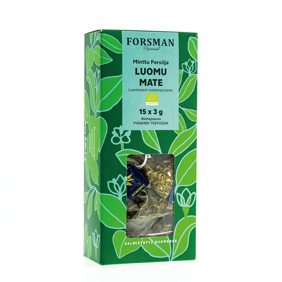 北欧 フォルスマンティー ミントパセリ　マテ茶 ノンカフェイン ハーブティー フィンランド forsman tea Finland