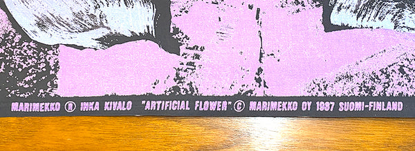 ヴィンテージファブリック / 生地 / 未使用品 / Aritificial Flower / INKA KIVALO / Marimekko / 北欧インテリア / 北欧ヴィンテージ / Finland